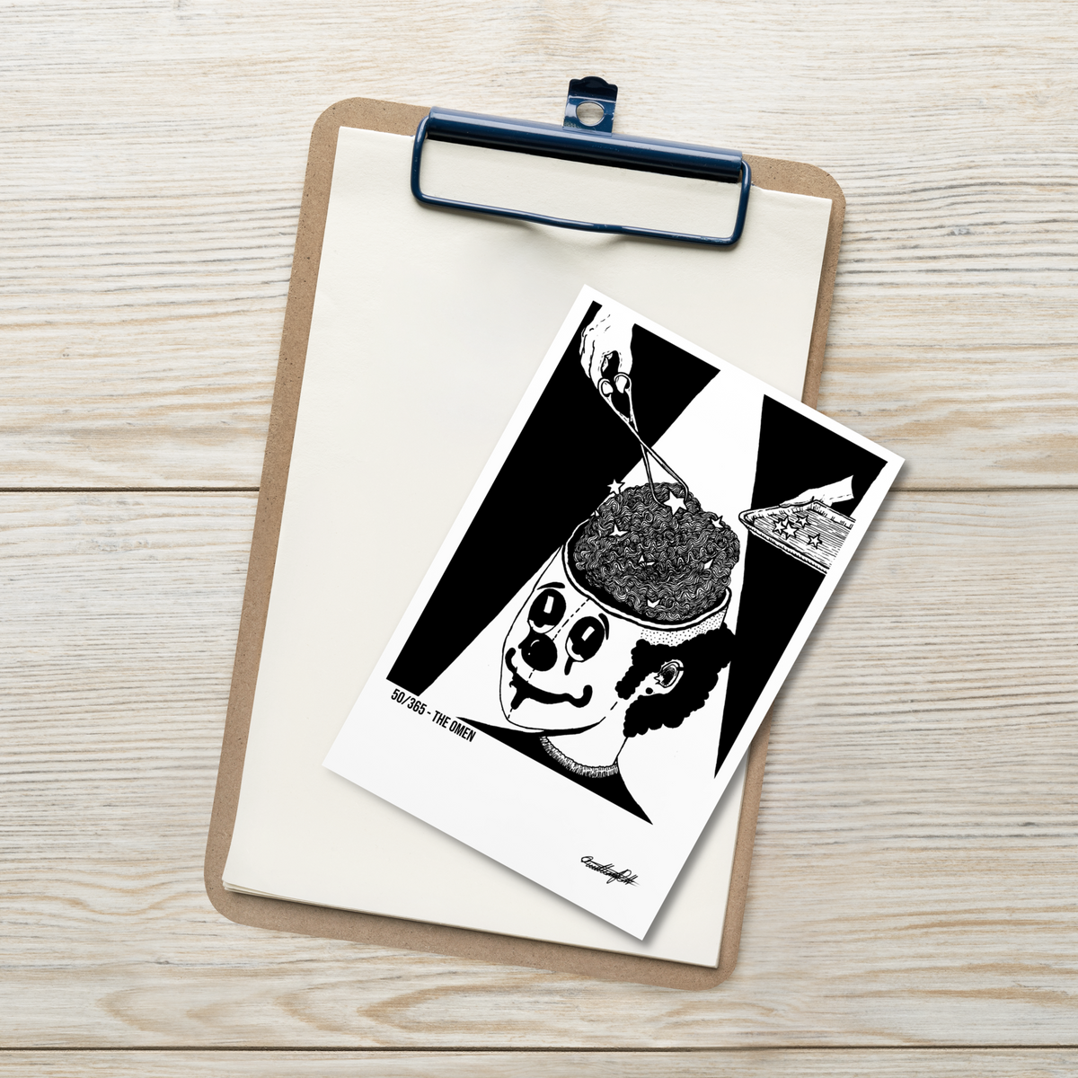 The Omen - Postcard Print